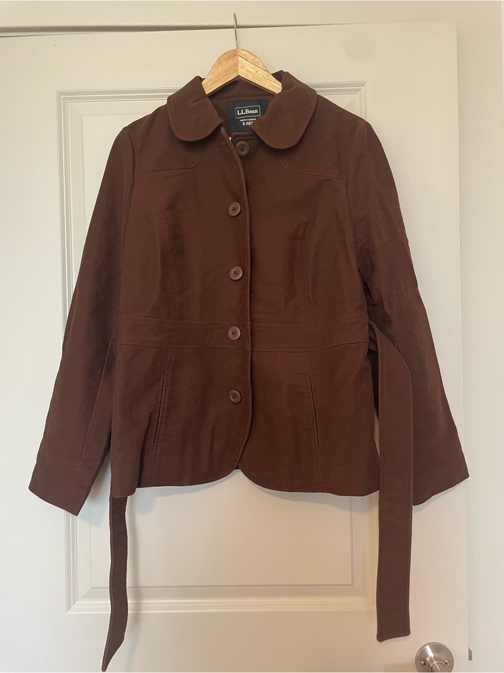 L.L. Bean Women's Brown Button Front Coat